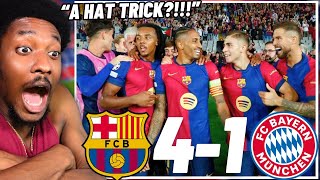 DRUG TEST RAPHINHA IMMEDIATELY 😱  Barcelona 41 Bayern LIVE Reaction [upl. by Musetta637]