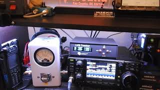 Icom 9700 FM satellite demo 2 [upl. by Ecaidnac]