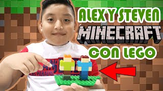 Como armar a alex y steve de Minecraft con lego facil [upl. by Naynek16]