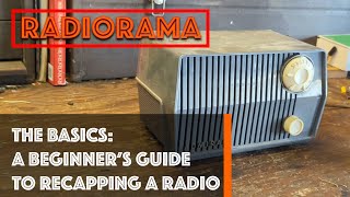 For Beginners The basics of recapping a typical AA5 radio [upl. by Airym]