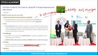 Agrisure NABARD  B sivaraman committee  UPSC 2025 [upl. by Ainirtak]