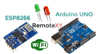 Arduino UNO amp ESP8266 and control using smartphone [upl. by Haim]