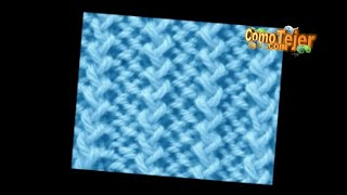 Como Tejer Punto Espiral How to Knit Spiral Rib Stitch 2 agujastricotpalillos 91 [upl. by Esmaria]