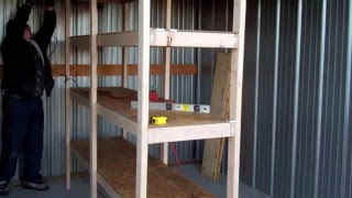 How To Build Cheap Shelves Garage Storage [upl. by Neibaf]