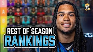 Rest Of Season Fantasy Football Rankings Every Position [upl. by Dlaregztif]