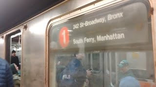 R62A Van Cortlandt Park Bound 1 Train Ride From South Ferry To Times Square 42nd Street S3 E4 [upl. by Beane]