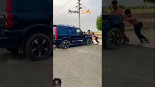 Mahindra Scorpio on road power🔥💪🏻Pawan sahu pawansahu shorts ytshorts new motivation scorpio [upl. by Fifi]