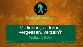 Wolfgang Petry  Verlieben verloren vergessen verzeihn  Karaoke Version  SGL 155 [upl. by Klotz809]