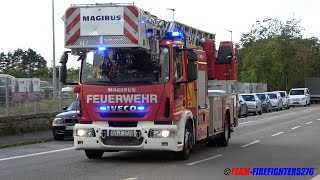 Feuer im Umwelt und Nachbarschaftshaus Abschlussübung Freiwillige und Jugendfeuerwehr Kelsterbach [upl. by Daren]