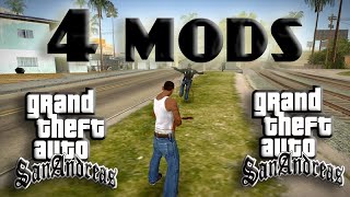 4 MODS INCREIBLES PARA GTA SAN ANDREAS  ESPECIAL 100 SUBS [upl. by Aidyn]