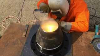 Welding Fabrication  6010 Bead On Reducer [upl. by Gaultiero]