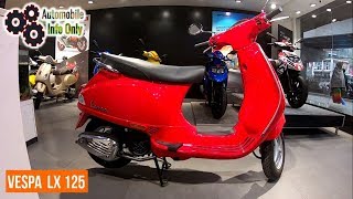 New VESPA LX 125 Scooter Price Colors Overview amp Review [upl. by Euqinomod]