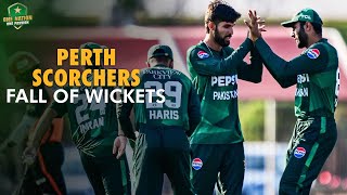 Perth Scorchers Fall of Wickets against Pakistan Shaheens  Top End T20 Series 2024 [upl. by Cristiona]