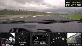 RN 1 Onboard video Most 992 GT3 0145060 [upl. by Annoyk]