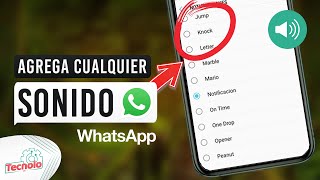 Como añadir nuevos sonidos y tonos de notificaciones a WhatsApp [upl. by Armmat]