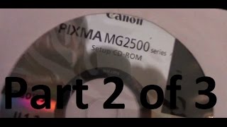 Professor Vs Cannon Printer Pixma MG2520 SCANNER Setup Part 2 of 3 [upl. by Him]