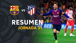 Resumen de FC Barcelona vs Atlético de Madrid 20 [upl. by Wollis]