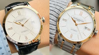 0966500851 BAUMEampMERCIER CLASSIMA MOA 10216 VS 10217 18k BEZEL  RealTime [upl. by Euqinmod268]