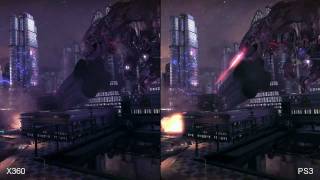 BULLETSTORM quotPS3 vs XBOX 360quot Graphics ComparisonSPLIT SCREEN [upl. by Asselem117]