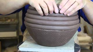 Bridges Pottery  Ceramic Slab and Coil Vessel Demonstration [upl. by Latihs]