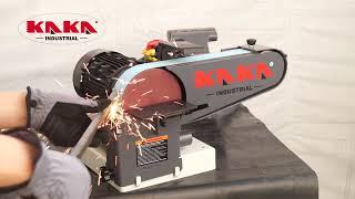 KAKA Industrial BG2 Bench Belt Sander 4quot x 40quot Belt amp 6quot Disc Combo Sander with 750W motor [upl. by Dickson]