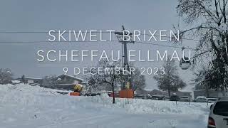 SkiWelt Brixen Scheffau Ellmau 9 december 2023 [upl. by Aiz]