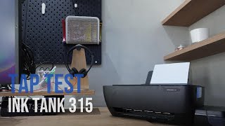 HP Ink Tank 315  Tap Test 10 dan 43 [upl. by Tierell633]