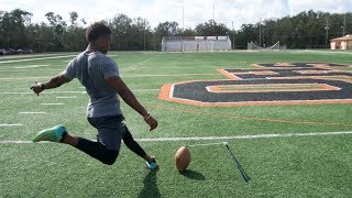 TRYING TO BREAK THE NFL’S LONGEST FIELD GOAL RECORD [upl. by Steffin]