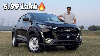 Alto ke Price me Safe SUV🔥 2024 Nissan Magnite Facelift Visia Plus Review  Base Model [upl. by Eerihs]