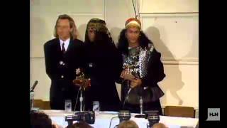 Milli Vanilli Grammy revoked 1990 press conference [upl. by Enilesor]