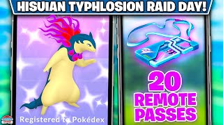 Top Tips for Hisuian Typhlosian Raid Day  Higher Shiny Chances amp Extra Passes [upl. by Ardyce]