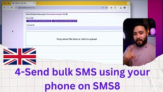 How to Send Unlimited Bulk SMS Using Your Number with SMS8 – New Method [upl. by Gracia]