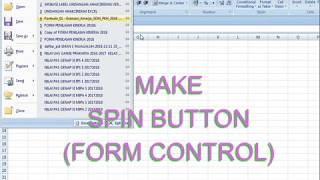 Make Spin Button Form Control in Microsoft Excel [upl. by Lewendal23]