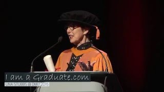 Una Stubbs receives honorary degree at De Montfort University [upl. by Nitsruk]