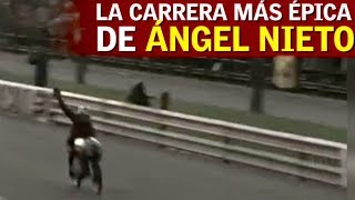 Cuando Ángel Nieto fue doble campeón del mundo en la última carrera  Diario AS [upl. by Enilkcaj438]