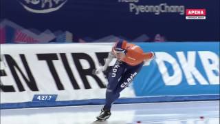 Jorrit Bergsma 10000m  124395 HD World Championships Gangneung 2017 [upl. by Anjali]