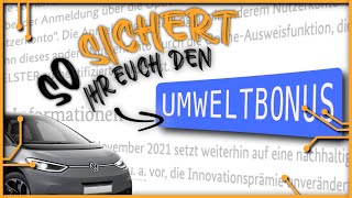 Umweltbonus fürs EAuto beantragen SchrittfürSchrittAnleitung  Tech like Vera [upl. by Avi]