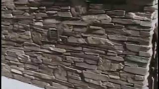 ledgestone masonry wall dry stacked [upl. by Rodie25]