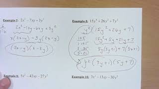 MATH 1030 Section 6 3 Factoring Trinomials Whose Leading Coefficient is NOT 1 [upl. by Adyan]