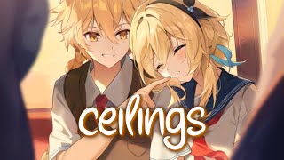 「Nightcore」 ceilings  Lizzy McAlpine ♡ Lyrics [upl. by Lleryt46]