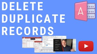 How to Delete Duplicate Records in MS Access [upl. by Alyac]