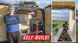 EPIC TINY VAN CONVERSION  FULL TOUR Fiat Doblo Vanlife Micro Campervan [upl. by Kristel]