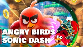 Angry brids Sonic Dash  Red 2024 and Epic gameplay [upl. by Nosyaj]