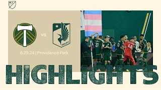 HIGHLIGHTS  Portland Timbers vs Minnesota United  June 29 2024 [upl. by Nassah]