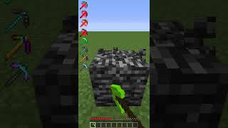 Bedrock Challenge vs Testing Pickaxe shorts meme minecraft [upl. by Greenburg]