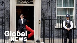 Trudeau meets new British prime minister other world leaders in London [upl. by Nna]