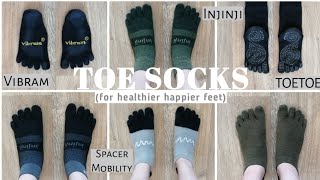 TOE SOCKS review and Benefits  Vibram Injinji ToeToe Spacer Mobility 👣 [upl. by Ekyt]