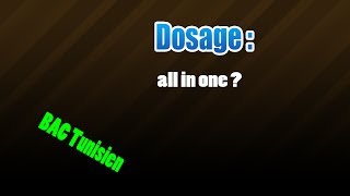 dosage all in one [upl. by Edette]