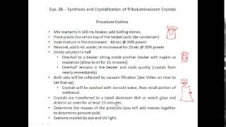 CH223 Exp 3B Triboluminescence PreLab Lecture Video [upl. by Ayekel]