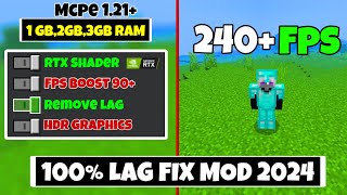 Top 5 FPS BOOST Clients For Minecraft Pe 🥰  Minecraft Lag Fix Mode Download  MCPE LAG FIX MOD [upl. by Devaj]